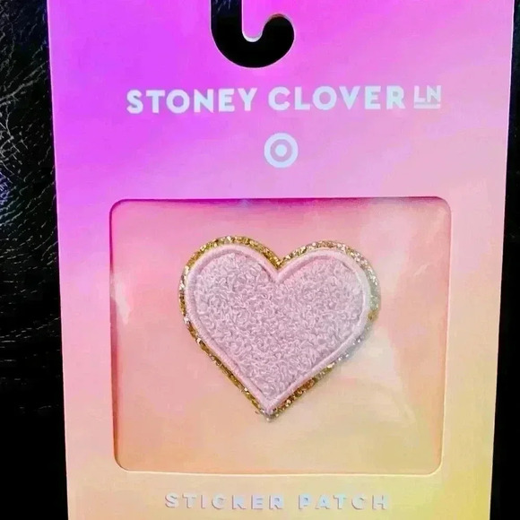 Stoney Clover Lane Pink heart patch - Picture 1 of 1